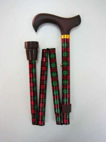Walking Stick Scottish Tartan Checks