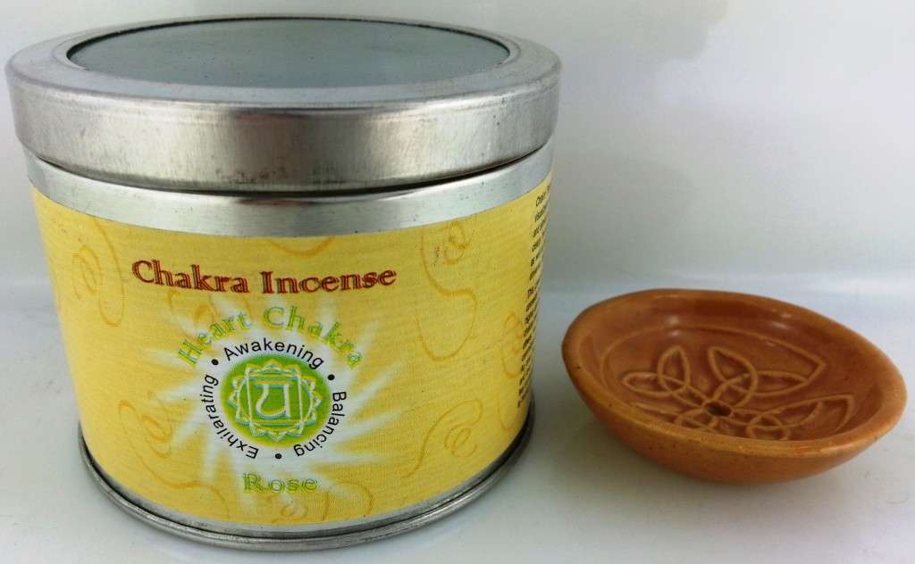 Chakra Cones Incense Rose Fragrance Set of 7 Tin Refills Heart Chakra