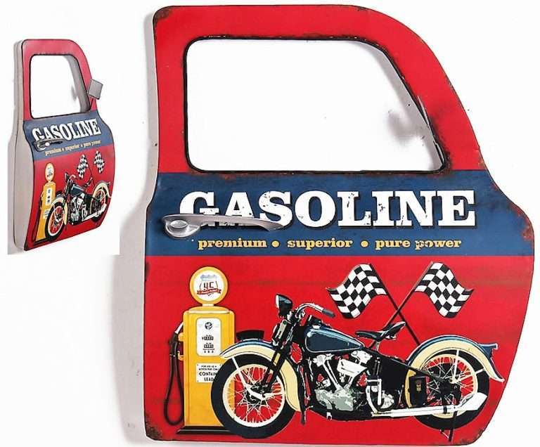 Wall Art Car Door Gasoline 41x47CM – Carolina Trading