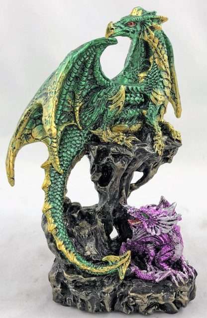 Dragon Mother and Baby Green
