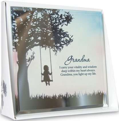 Silver Silhouette Set of 4 Grandma