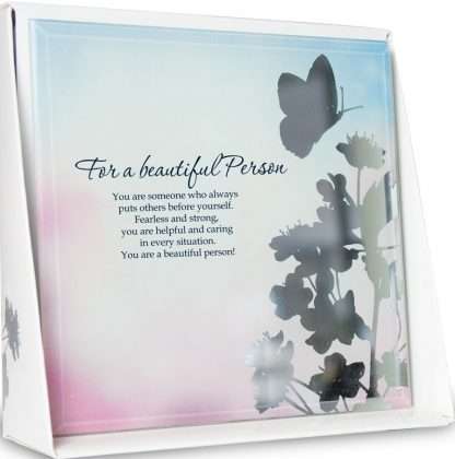 Silver Silhouette Set of 4 For a beautiful person