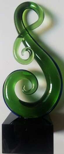Glass Art Infinity Koru