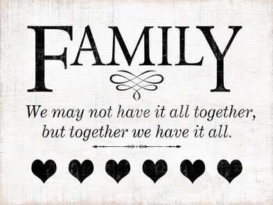 Wall Art on MDF Family 40x60cm