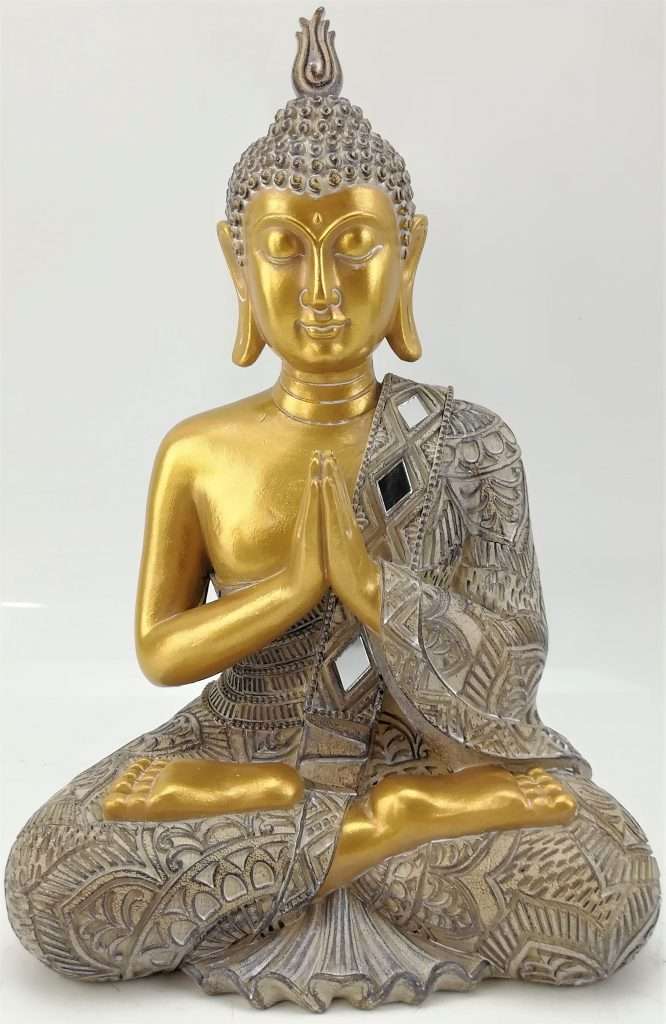 Buddha Figurine Gold Carolina Trading