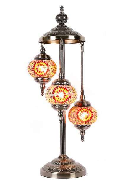 Turkish Mosaic Lamp Multi-Coloured 3 Tier