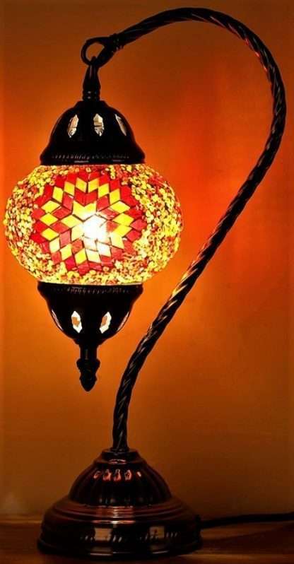 Turkish Mosaic Lamp- Swan Neck - Image 2