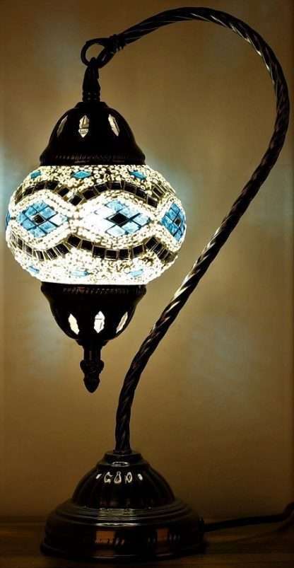 Turkish Mosaic Lamp- Swan Neck - Image 2