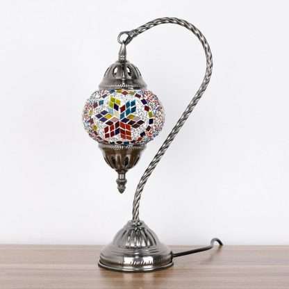 Turkish Mosaic Lamp- Swan Neck - Image 2
