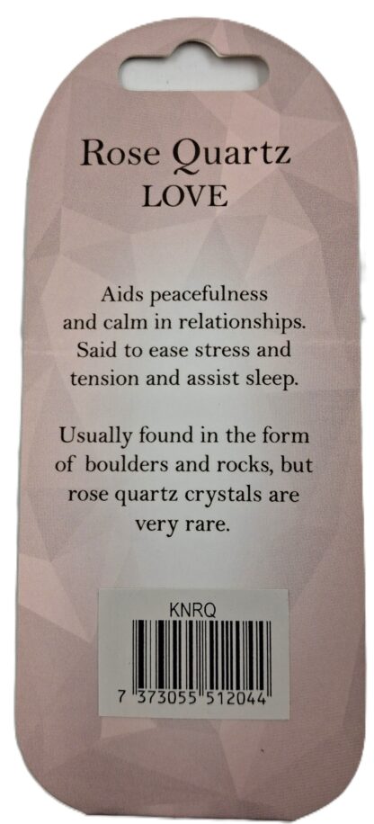 Crystal Keyring Rose Quartz - Image 3