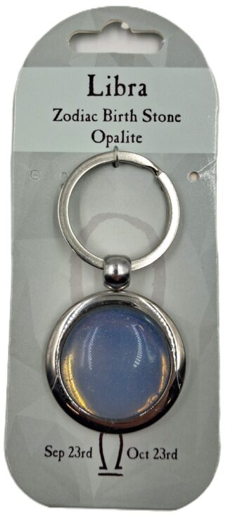 Zodiac Keyring - Libra - Opalite