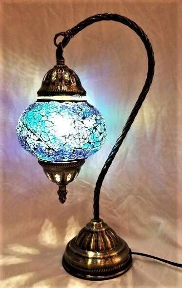 Turkish Mosaic Lamp- Swan Neck