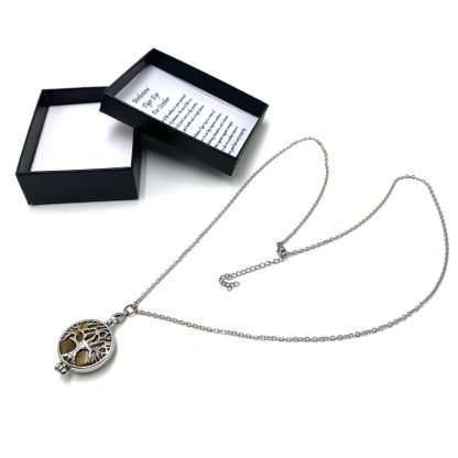 Tiger Eye Oct Birthstone Necklace - Image 2