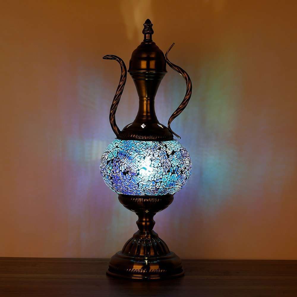 Teapot Shaped Mosaic Lamp Carolina Trading