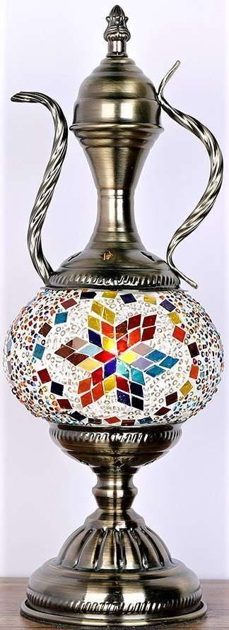 Teapot Shaped Mosaic Lamp
