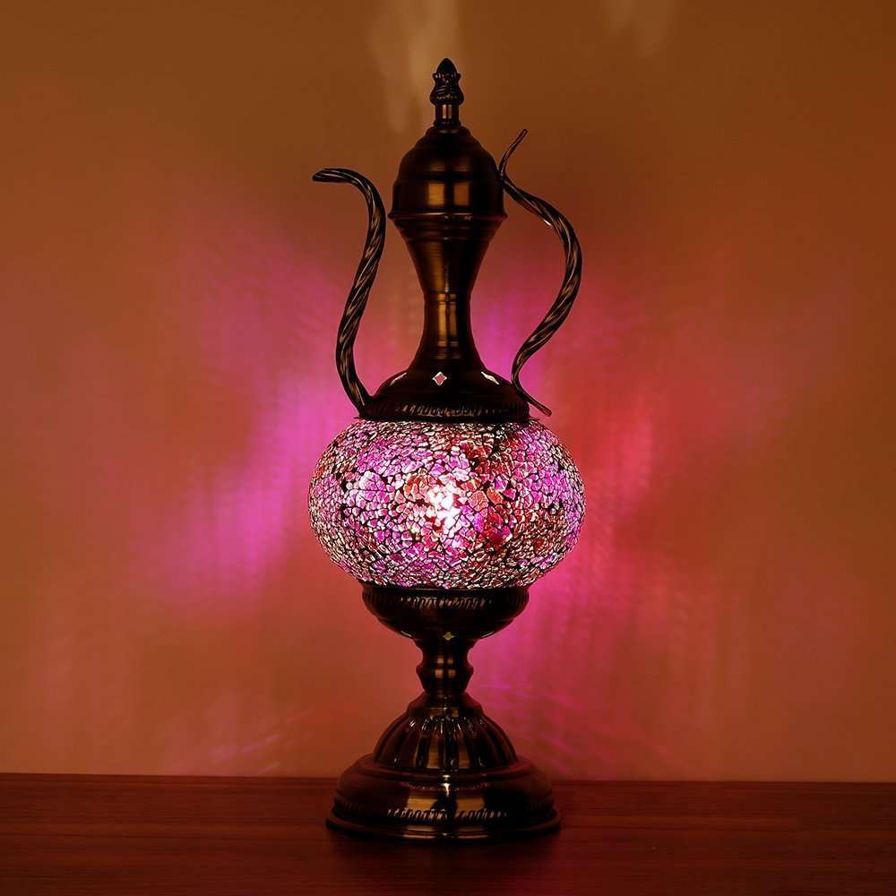 Teapot Shaped Mosaic Lamp Carolina Trading