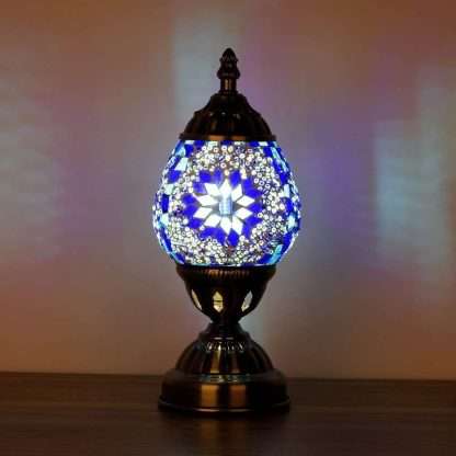 Turkish Oval Mosaic Lamp - Image 2