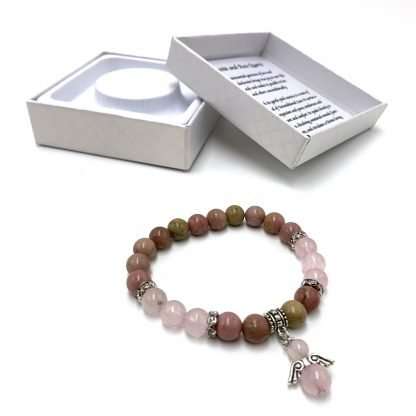 Rhodochrosite & Rose bracelet - Image 2