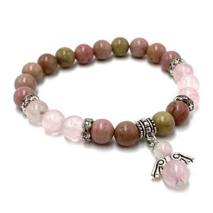 Rhodochrosite & Rose bracelet - Image 3