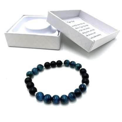 Teal Tiger Eye bracelet - Image 2
