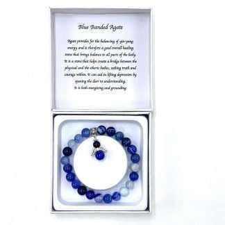 Blue Banded Agate bracelet