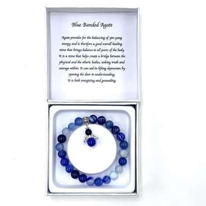 Blue Banded Agate bracelet