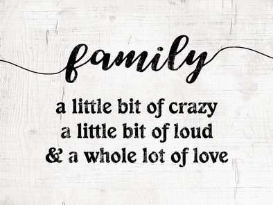 Wall Art on MDF Family 40x60cm