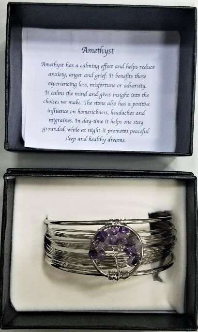 Amethyst Tree of Life bracelet