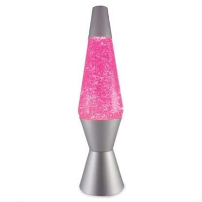 Diamond Glitter Lamp Silver Pink