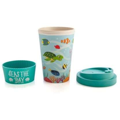 Sea Animal Eco-to-Go Bamboo Cup - Image 2