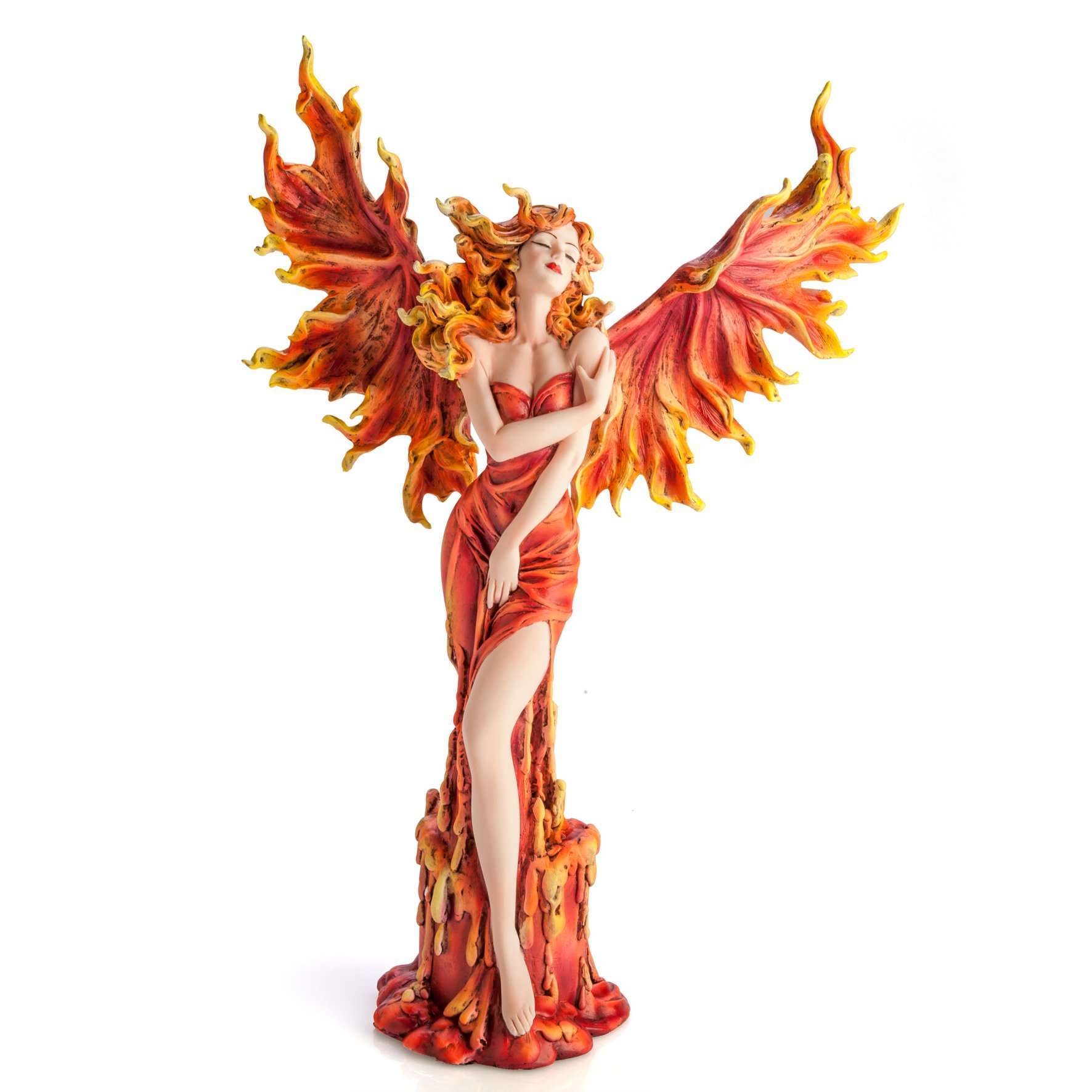 Fire Fairy on Candle Pedestal  Carolina Trading
