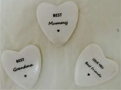 Marble Heart Tokens Mummy Grandma Friends 36 Assorted - Image 2