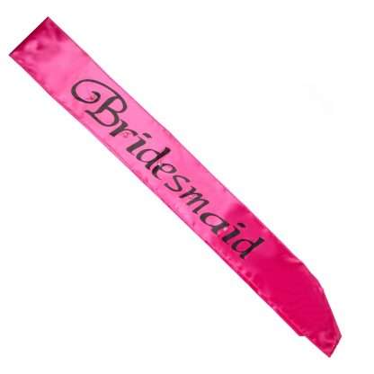 Hot Pink Bridesmaid Flashing Sash- with LED Lights