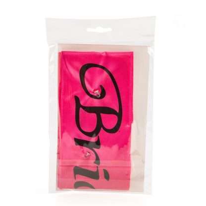 Hot Pink Bridesmaid Flashing Sash- with LED Lights - Image 3
