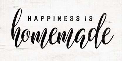 Wall Art on MDF Happiness is Homemade 30x60cm