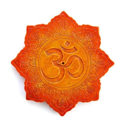 Orange Om Incense Burner - Image 2
