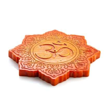 Orange Om Incense Burner - Image 3