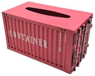 Shipping Container Tissue Box Pink