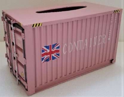 Shipping Container Tissue Box Pink