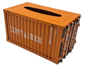 Shipping Container Tissue Box Orange