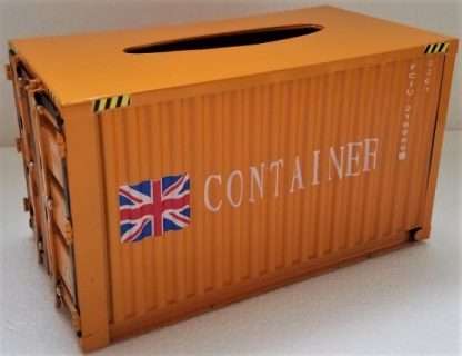 Shipping Container Tissue Box Orange