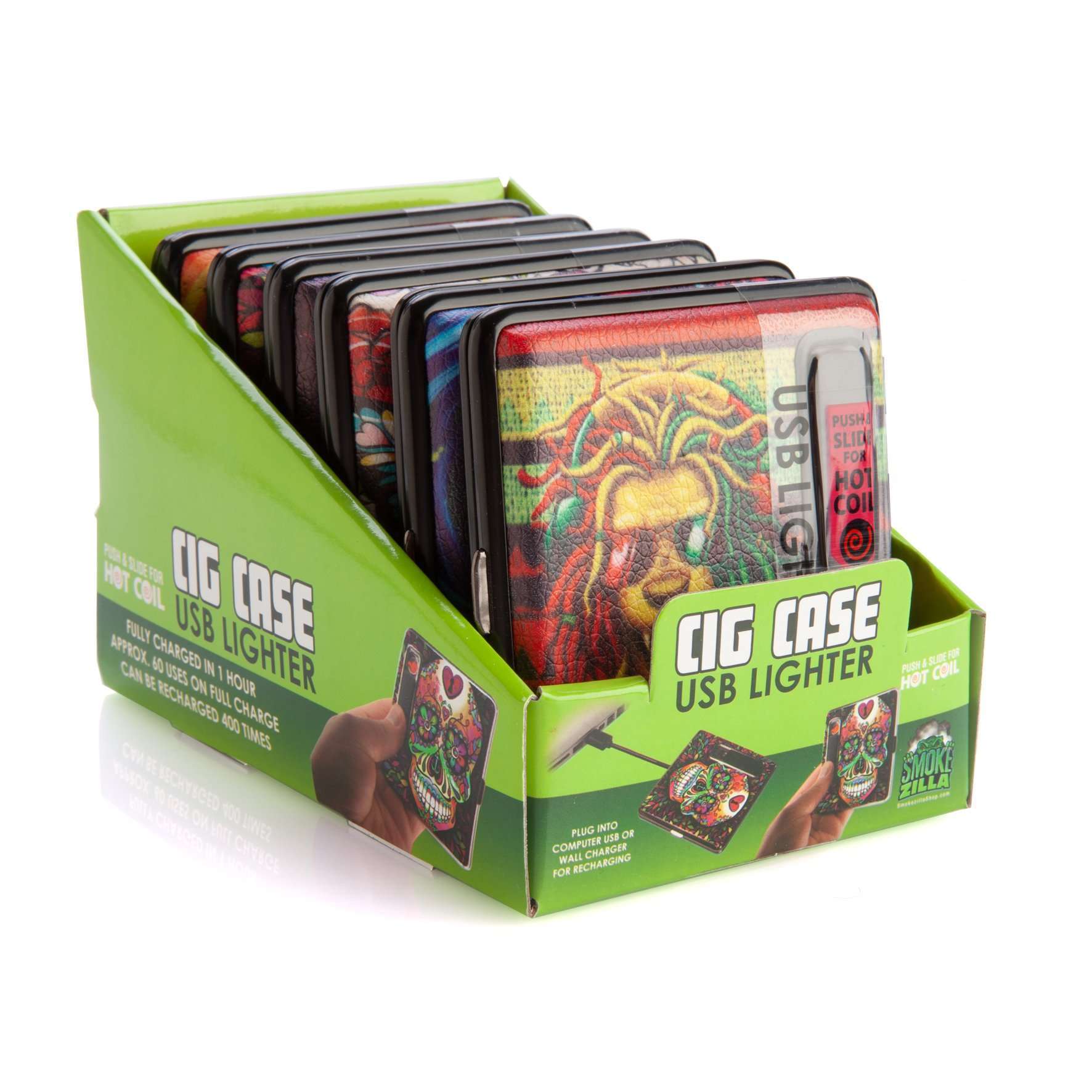 Smokezilla USB Lighter Cigarette Case - Image 6