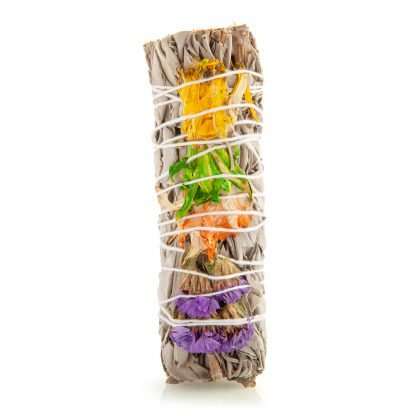 Wild Scents Good Vibes Sage & Herbs Smudge Stick - Image 2
