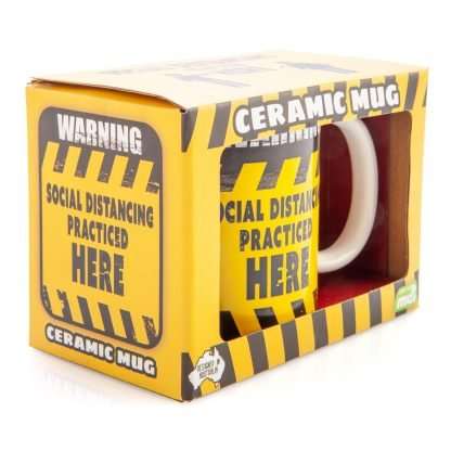 Social Distancing Warning Sign Coffee Mug - Image 5