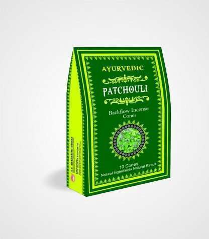 Ayurvedic  BACKFLOW CONES - PATCHOULI - Image 2