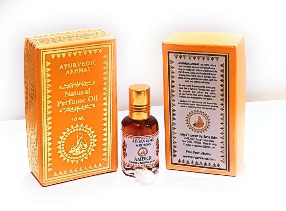 Ayurvedic PERFUME OILS 10 ML AMBER Carolina Trading