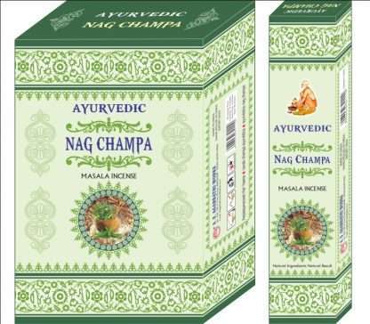 AYURVEDIC NAG CHAMPA- Box of 12 packets - Image 2