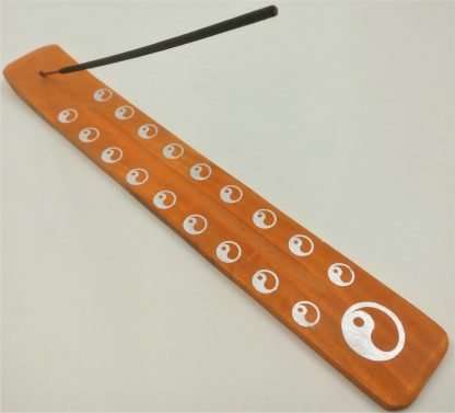 INCENSE HOLDER- ORANGE - YING YANG