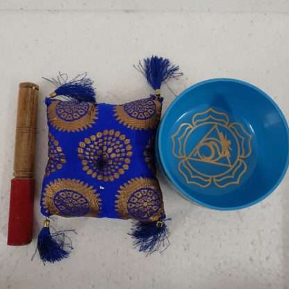 Chakra Singing Bowl Sky Blue - Image 4
