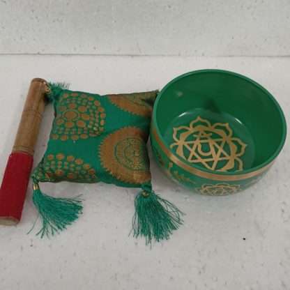 Chakra Singing Bowl Green - Image 4